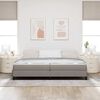 vidaXL Boxspringbed met matras Taupe 200 x 200 cm Stof