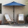 vidaXL Tuinparasol Blauw 294 x 150 x 223 cm Stof