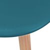 vidaXL Eetkamerstoelen 4 st kunststof turquoise