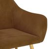 vidaXL Eetkamerstoelen 2 st fluweel bruin