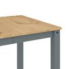 vidaXL Eettafel Panama 180x90x75 cm massief grenenhout grijs