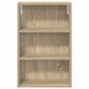 vidaXL Badkamer wandkast met plank Sonoma Eiken 40 x 16 x 62,5 cm