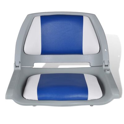 GOPLUS Bootstoel, set van 2, bootstoel, inklapbaar, met gevoerde zitting, hoge rugleuning, comfortabele stuurstoel voor bootjachten (zwart