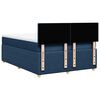 vidaXL Boxspring met matras stof blauw 140x200 cm