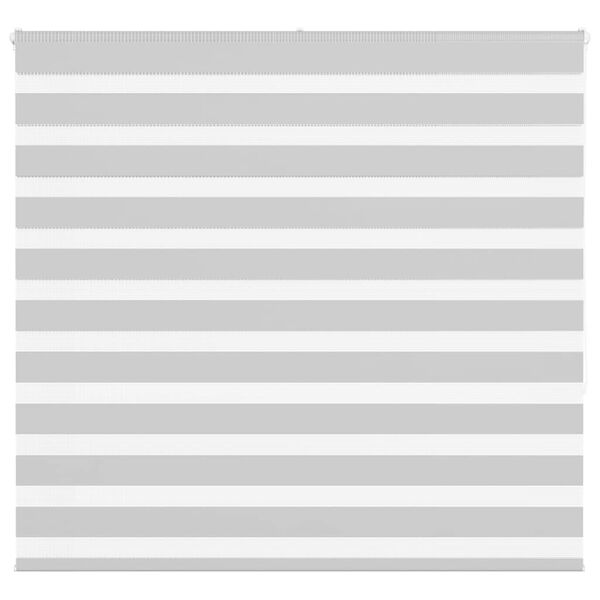 vidaXL Zebra rolgordijn 160x150 cm stofbreedte 155,9 cm lichtgrijs