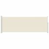 vidaXL Windscherm uittrekbaar 160x500 cm cr&egrave;me