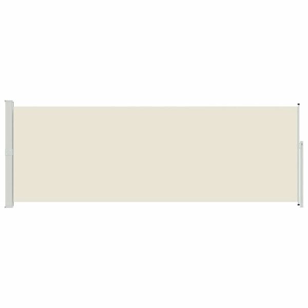 vidaXL Windscherm uittrekbaar 160x500 cm cr&egrave;me