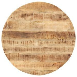 vidaXL Tafelblad rond 15-16 mm 80 cm massief mangohout