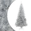 vidaXL Kunstkerstboom met standaard 240 cm PET zilverkleurig