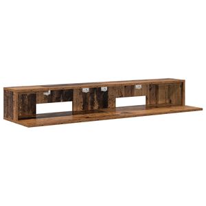 vidaXL studiobureau Oud hout 130 x 36 x 19,5 cm Bewerkt hout