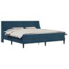 vidaXL Bedframe met matras met matras Blauw 200 x 200 cm Fluweel