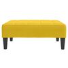 vidaXL Slaapbank 2-zits met voetenbank fluweel geel