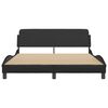 vidaXL Bedframe "Dover" kunstleer zwart 160x200 cm
