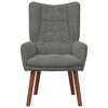 vidaXL Fauteuil Donkergrijs 63 x 67 x 94 cm Fluweel