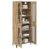 vidaXL Highboard Artisan Eiken 69,5 x 34 x 180 cm Bewerkt hout