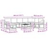vidaXL Buiten bankenset met kussen 9 pcs Natuurlijk en Cr&egrave;me