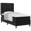 vidaXL Boxspringbed met matras Zwart 100 x 200 cm Fluweel
