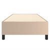 vidaXL Boxspring bed kunstleer cappuccinokleurig 80x200 cm