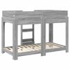 vidaXL Bunk Bed voor Kinderen Grijs Sonoma 80 x 160 cm Bewerkt hout