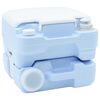 vidaXL Camping Toilet Lichtblauw en Wit 41,5 x 36,5 x 30 cm Polyetheen