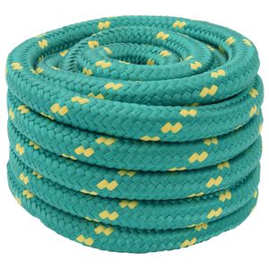vidaXL Boottouw 3 mm 5 m Groen PP