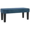 vidaXL Boxspring met matras fluweel donkerblauw 80x200 cm