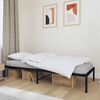 vidaXL Bedframe metaal zwart 75 x 190 cm
