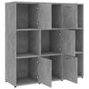 vidaXL Boekenkast 90x30x90 cm bewerkt hout betongrijs