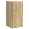 vidaXL Tv-meubelset Wandgemonteerd 4 pcs Sonoma Eiken Bewerkt hout