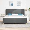 vidaXL Boxspringbed met Matras Donkergrijs 90x190 cm Donkergrijs Stof