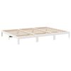 vidaXL Bedframe Family zonder matras 240x200 cm massief grenenhout wit