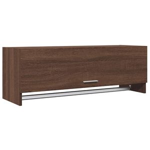 vidaXL Kledingkast 100x32,5x35 cm bewerkt hout bruin eikenkleur