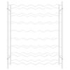 vidaXL Wijnrek voor 48 flessen metaal wit