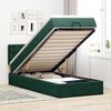 vidaXL Ottoman bed met matras en LED's 90x190cm fluweel donkergroen