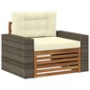 vidaXL Buiten Midden Sofa Massief Acaciahout Naturel