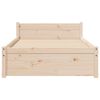 vidaXL Bedframe massief hout 75x190 cm
