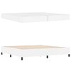 vidaXL Bedframe met matras Wit 200 x 200 cm Stof