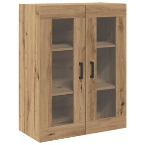 vidaXL Wandkast Artisan Eiken 69,5 x 34 x 90 cm Bewerkt hout