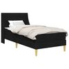 vidaXL Bedframe met matras met hoofdeinde Zwart 90 x 190 cm Stof