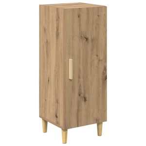 vidaXL Dressoir Artisan Eiken 34,5 x 34 x 90 cm Bewerkt hout