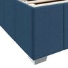 vidaXL Bedframe met matras Blauw 80 x 200 cm Stof