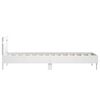 vidaXL Bedframe met hoofdbord en LED-verlichting wit 75x190 cm