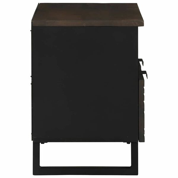 vidaXL TV Eenheden met lade Walnotenhout 70 x 33 x 46 cm Bewerkt hout