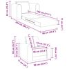 vidaXL Vouwsofa Bed Donkergrijs 98 x 71 x 83 cm Fluweel