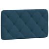 vidaXL Bed met matras fluweel blauw 90x200 cm