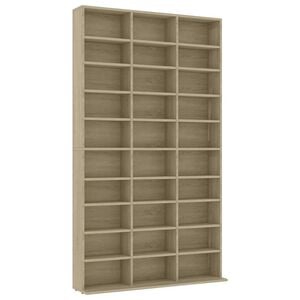 vidaXL Cd-kast 102x23x177,5 cm bewerkt hout sonoma eikenkleurig