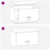 vidaXL Wandkast voor Garage Wit 60 x 33 x 35 cm Poedercoating staal