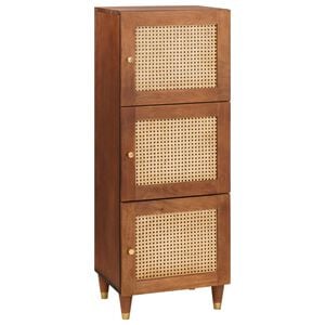vidaXL Hoge kast Bruin 40 x 33,5 x 110 cm Massief Mango Hout