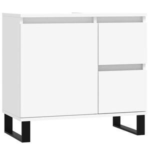 vidaXL Badkamerkast 65x33x60 cm bewerkt hout wit