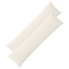 vidaXL Kussensloop 2 pcs ALMELO Cr&egrave;mekleurig 40 x 145 cm corduroy